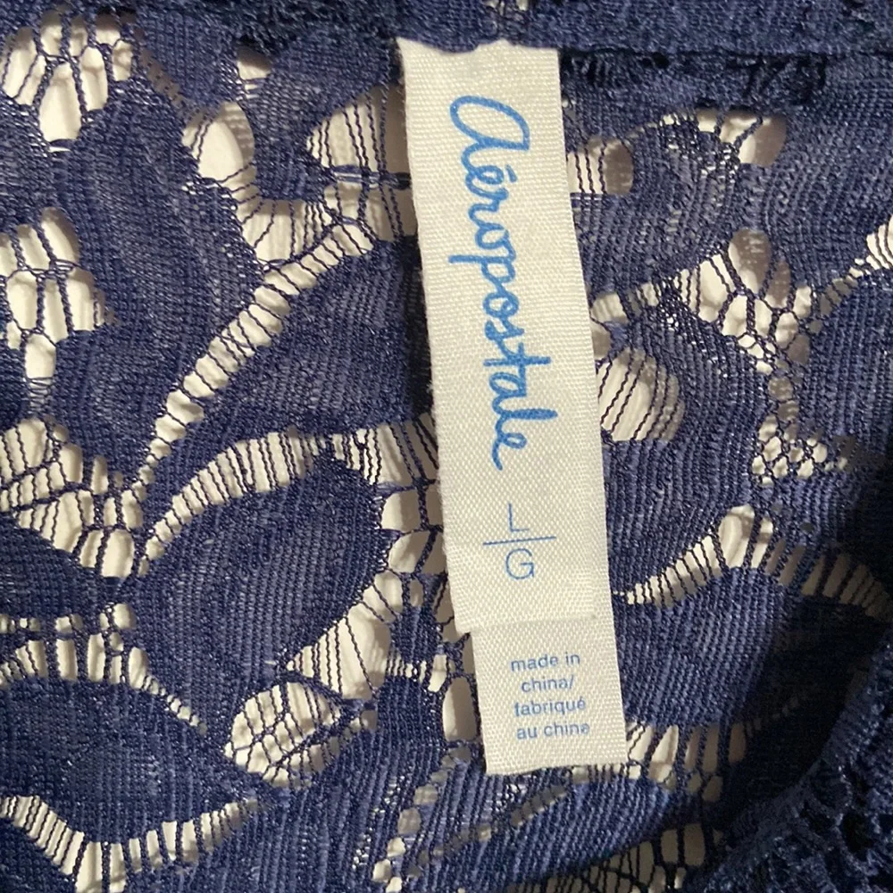 Aeropostale lace button down shirt - Picture 2 of 5